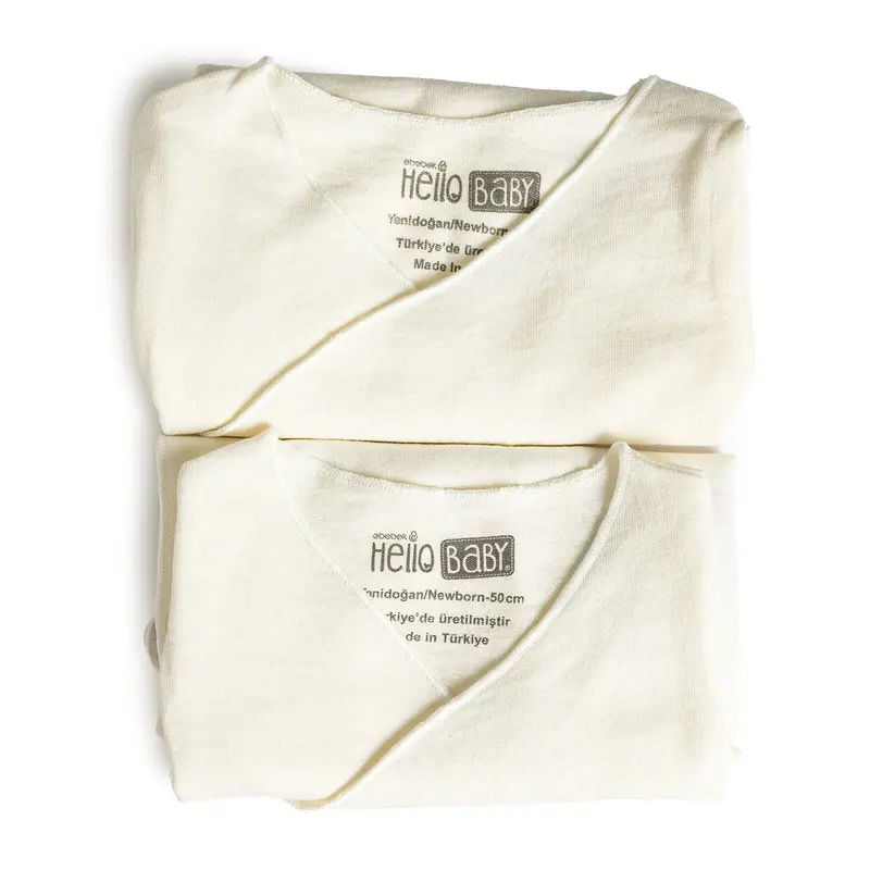Hellobaby Wrapover Top 2-Pack - Ecru 2