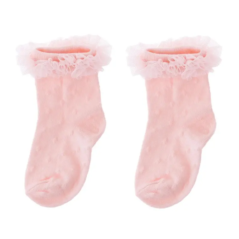 Hellobabylacesocksg,Pink,0-6Months - Pink 1