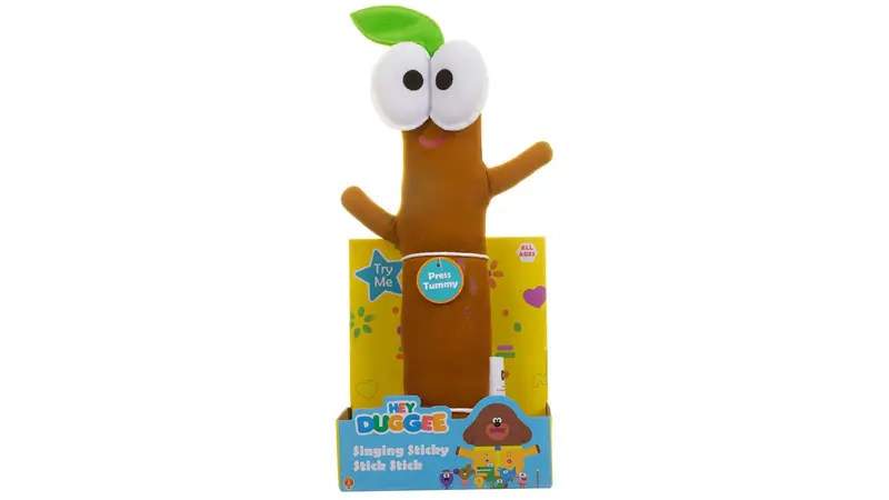 Hey Duggee Fun Singing Sticky Stick Stick Soft Toy 1