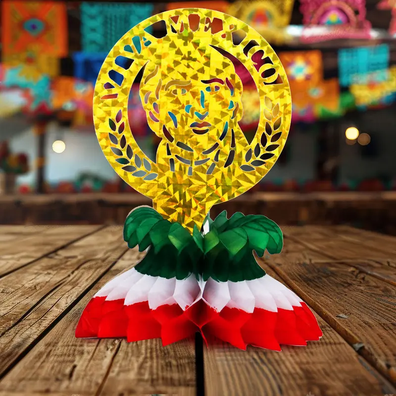 Hidalgo, Centro De Mesa Con Diseño De Fiestas Patrias 1