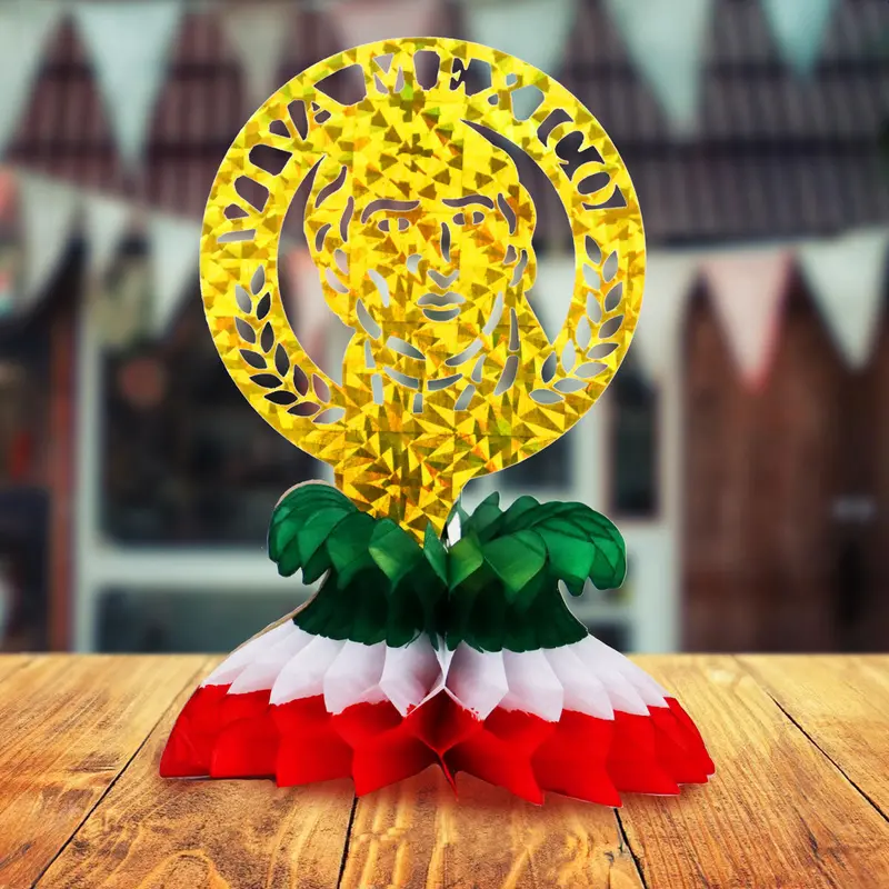 Hidalgo, Centro De Mesa Con Diseño De Fiestas Patrias 2