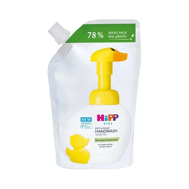 Hipp Kids Soft & Foamy Handwash Duck Refill 250Ml 1