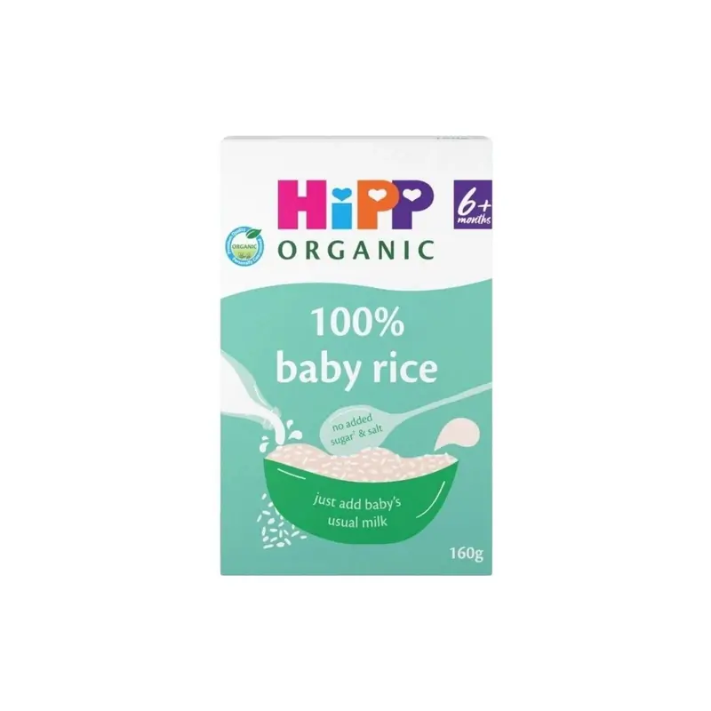 Hipp Organic 100% Baby Rice 6+ Months 160G 1