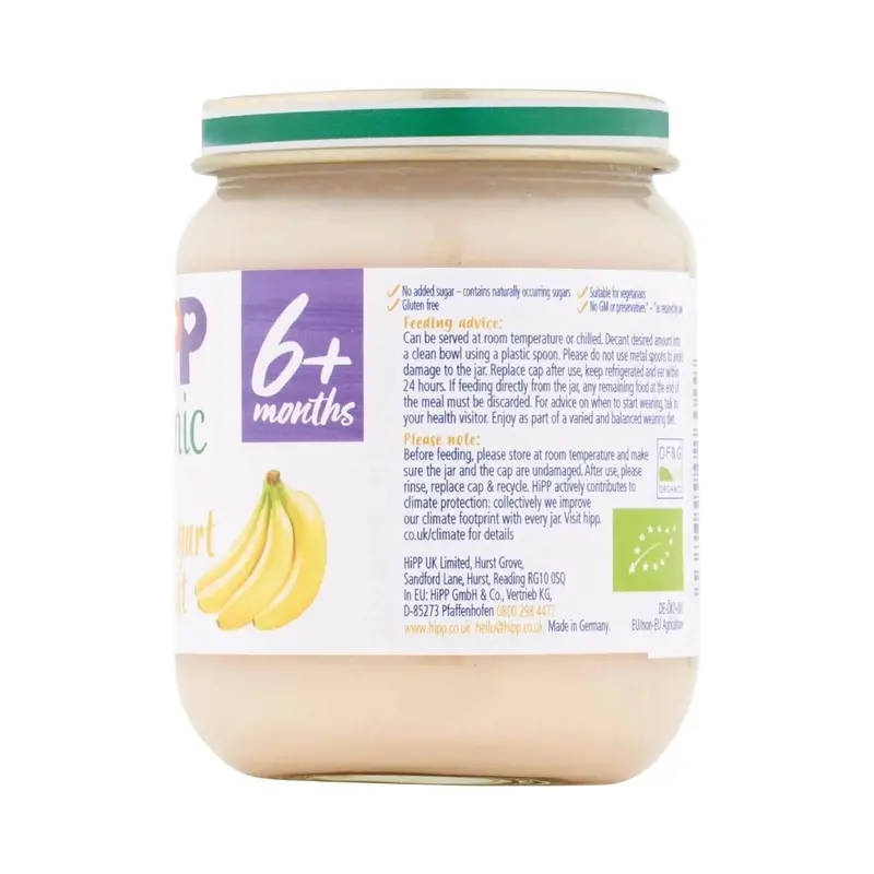 Hipp Organic Banana Yogurt Breakfast Jar 6+ Months 125G 2