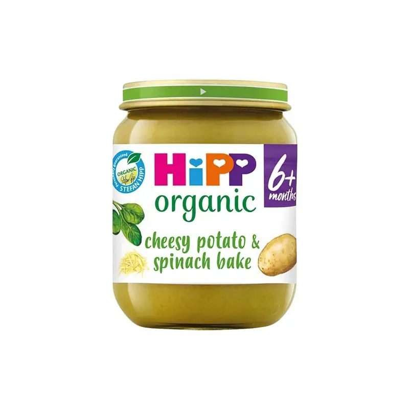 Hipp Organic Cheesy Potato & Spinach Bake Baby Food Jar 6+ Months 125G 1