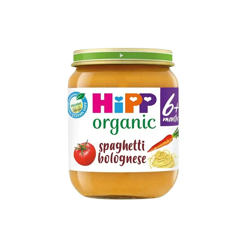 Hipp Organic Spaghetti Bolognese Baby Food Jar 6+ Months 125G 1
