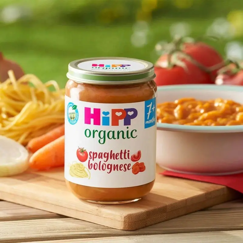 Hipp Organic Spaghetti Bolognese Baby Food Jar 7+ Months 190G 2