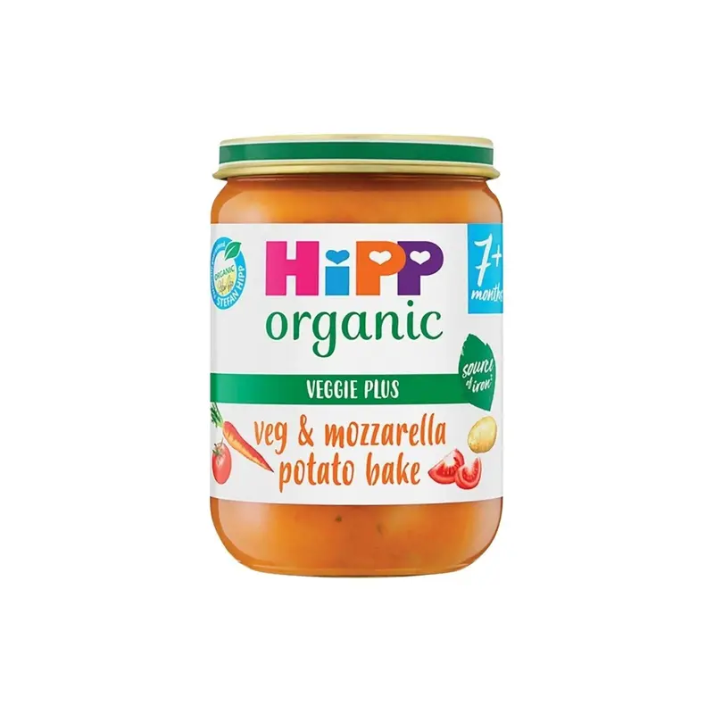 Hipp Organic Vegetables & Mozzarella Potato Bake Baby Food Jar 7+ Months 190G 1