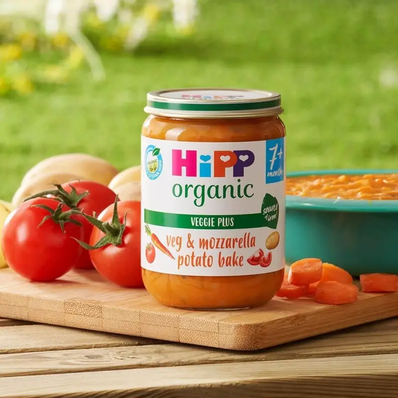 Hipp Organic Vegetables & Mozzarella Potato Bake Baby Food Jar 7+ Months 190G 2