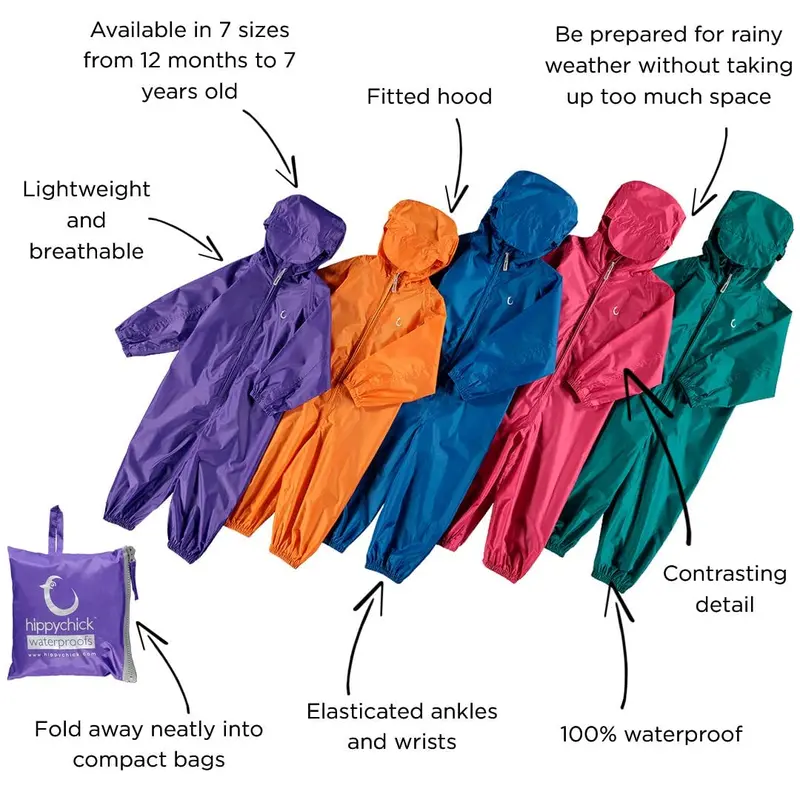 Hippychick Packasuit 2-3 Years Nebulas Blue 2