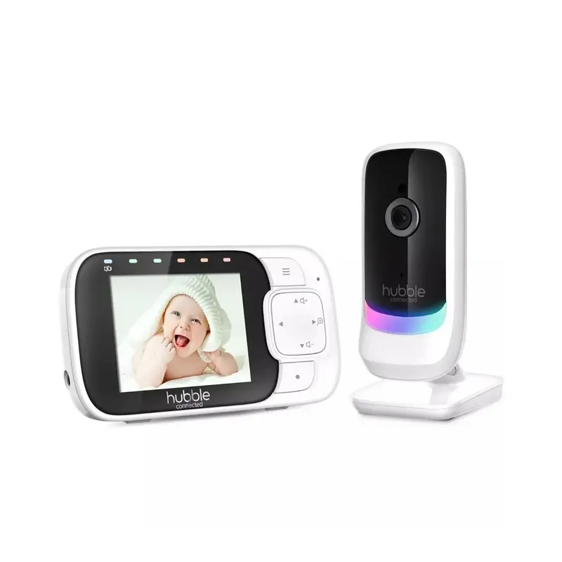 Hubble Nursery View Glow - 2.8" Video Baby Monitor White 1