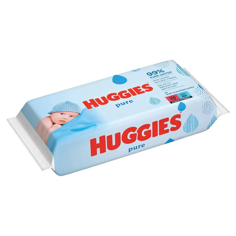 Huggies Baby Wipes Pure 99% Water 56 Pcs 2
