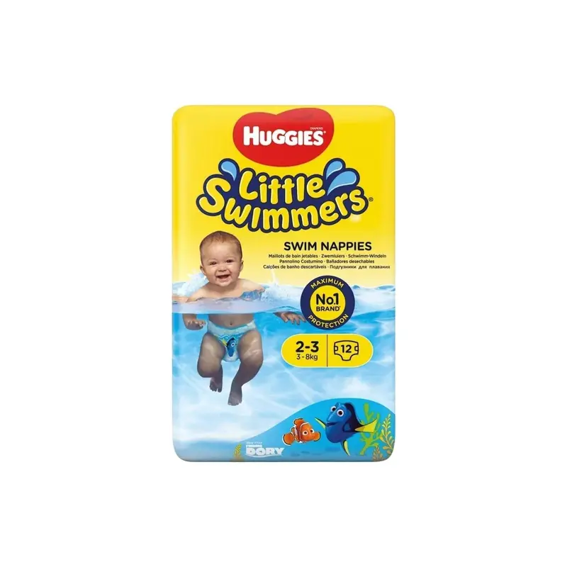 Huggies Little Swimmers Baby Size 2-3 Swim Pants - 12 Nappies 1