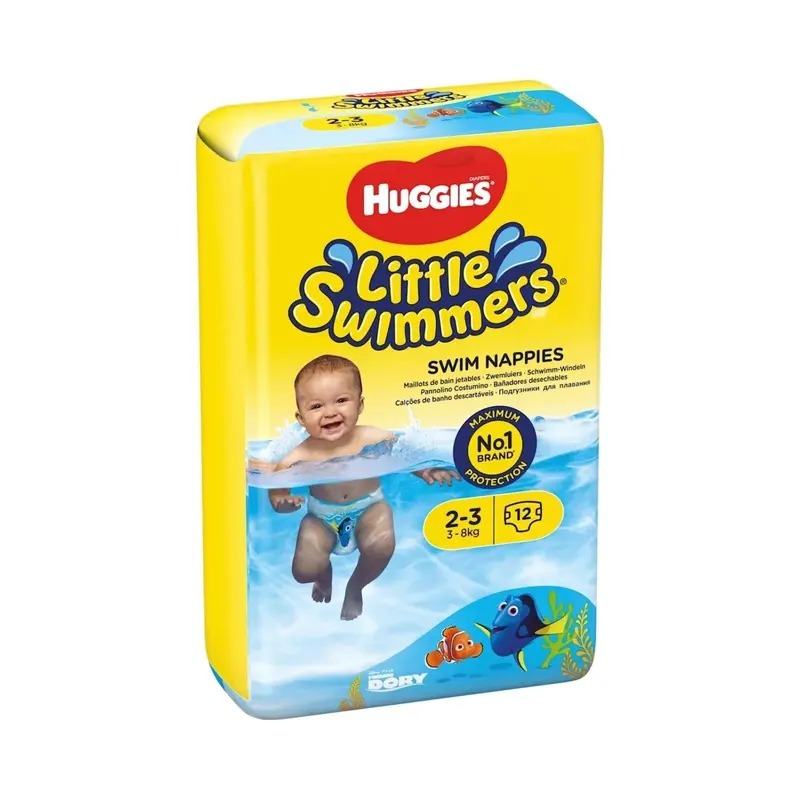 Huggies Little Swimmers Baby Size 2-3 Swim Pants - 12 Nappies 2