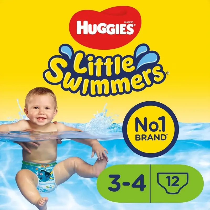 Huggies Little Swimmers Baby Size 3-4 Swim Pants - 12 Nappies 2