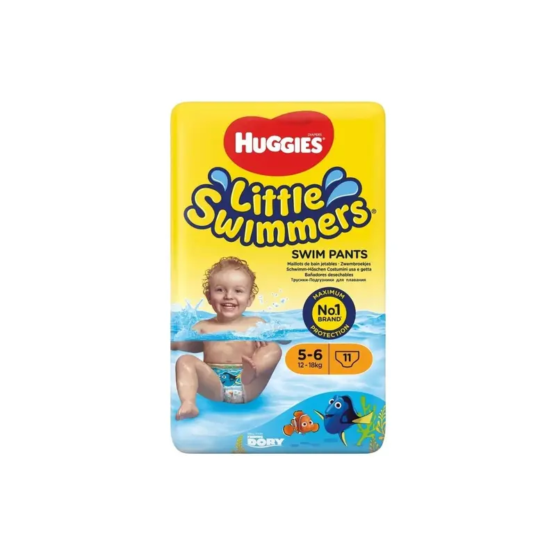 Huggies Little Swimmers Baby Size 5-6 Swim Pants - 11 Nappies 1