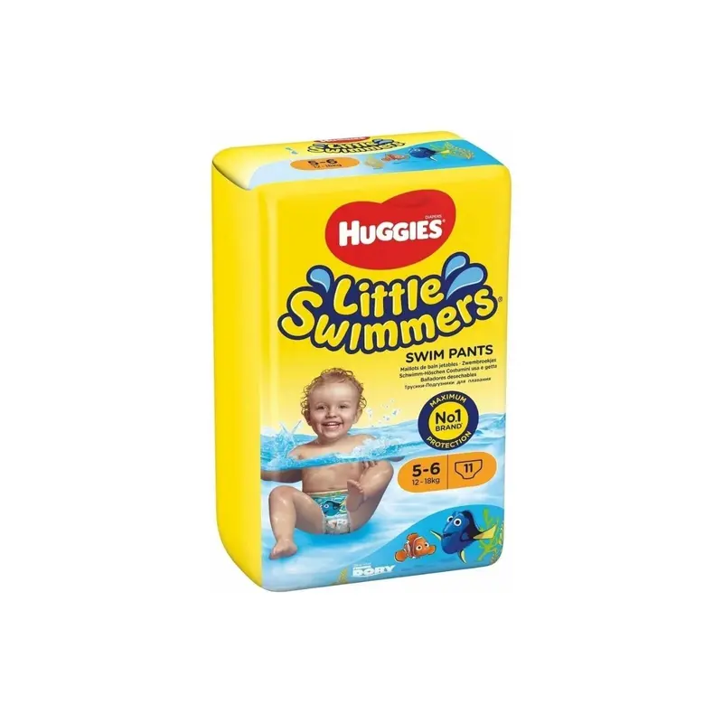 Huggies Little Swimmers Baby Size 5-6 Swim Pants - 11 Nappies 2