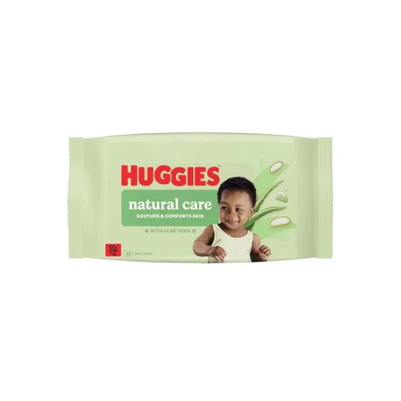Huggies Natural Care Plastic Free Baby Wipes 48 Pcs 1