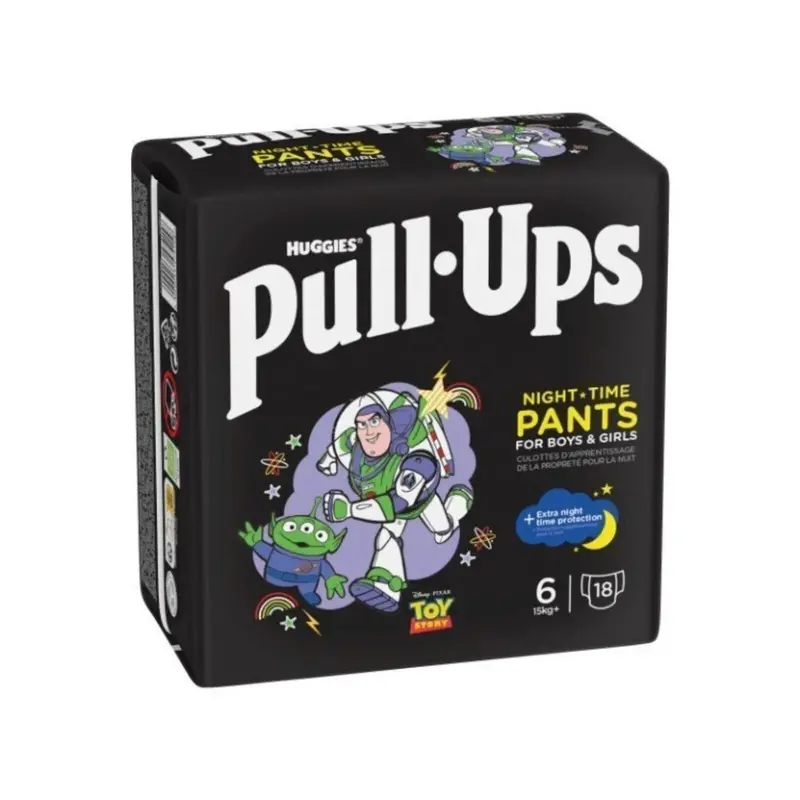 Huggies Pull-Ups Unisex Night Time Nappy Pants Size Size 6 - 18 Nappies 2