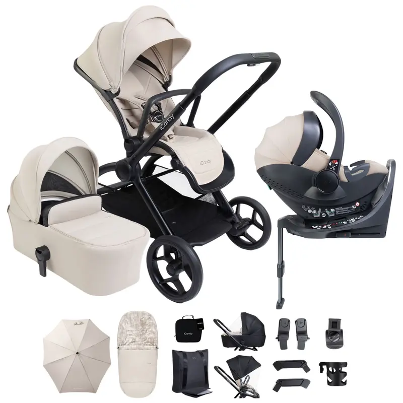 Icandy Core 2 Complete Bundle With Cocoon 360 In Sandstone 1