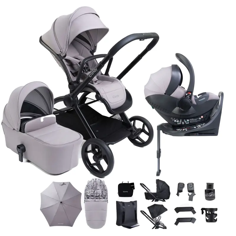 Icandy Core 2 Complete Bundle With Cocoon 360 In Storm Grey 1
