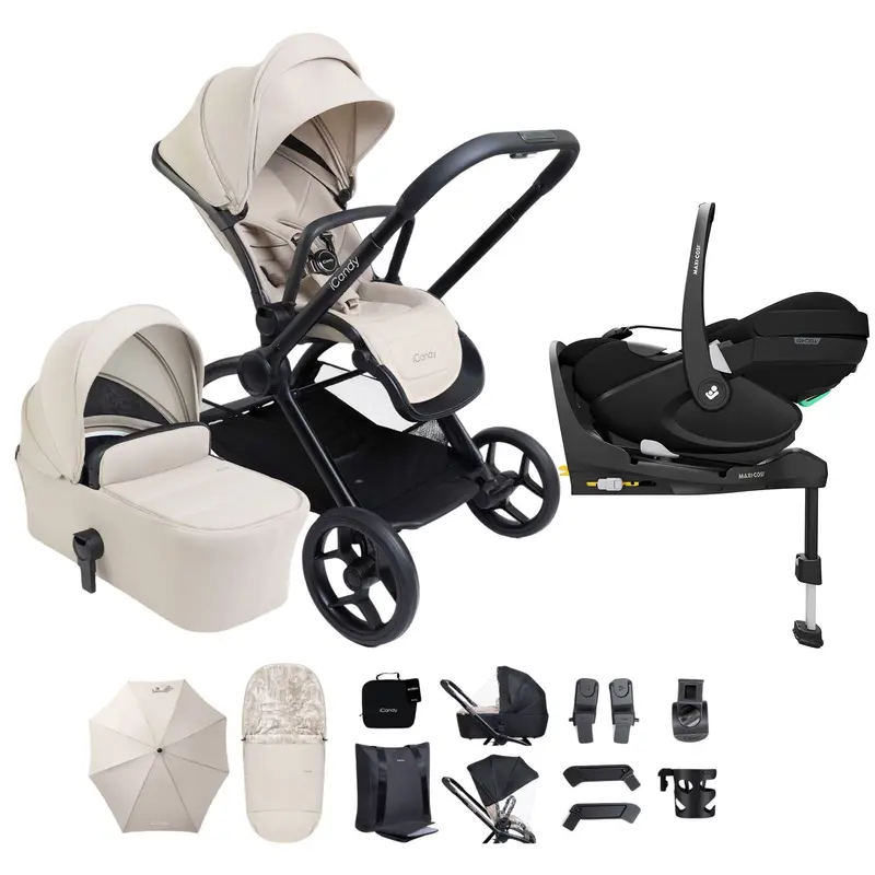 Icandy Core 2 Complete Maxi-Cosi Bundle In Sandstone 1