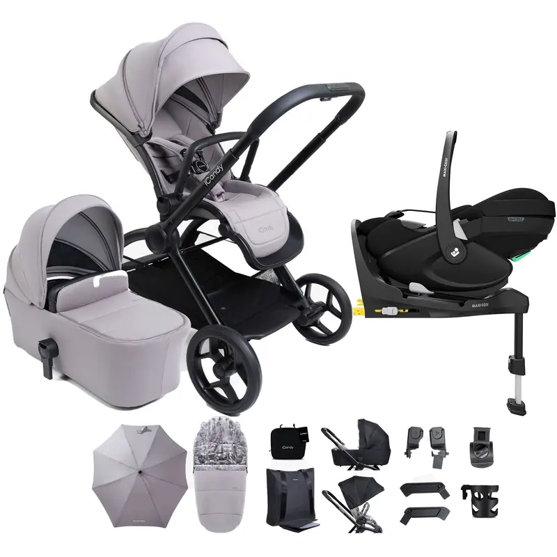 Icandy Core 2 Complete Maxi-Cosi Bundle In Storm Grey 1