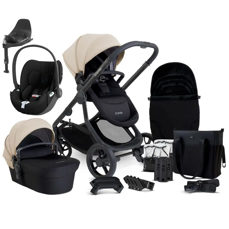 Icandy Orange 4 Cybex Travel System In Latte 1