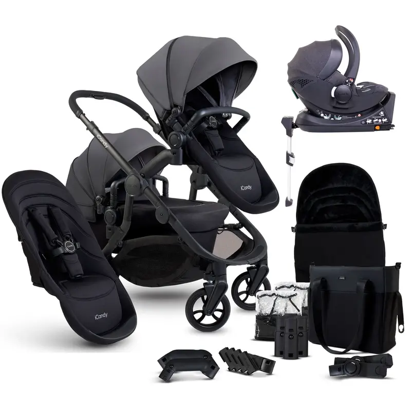 Icandy Orange 4 Double Cocoon Travel System In Fossil 1
