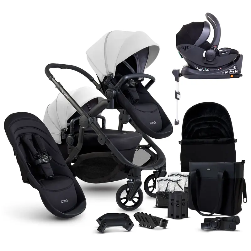 Icandy Orange 4 Double Cocoon Travel System In Glacier 1