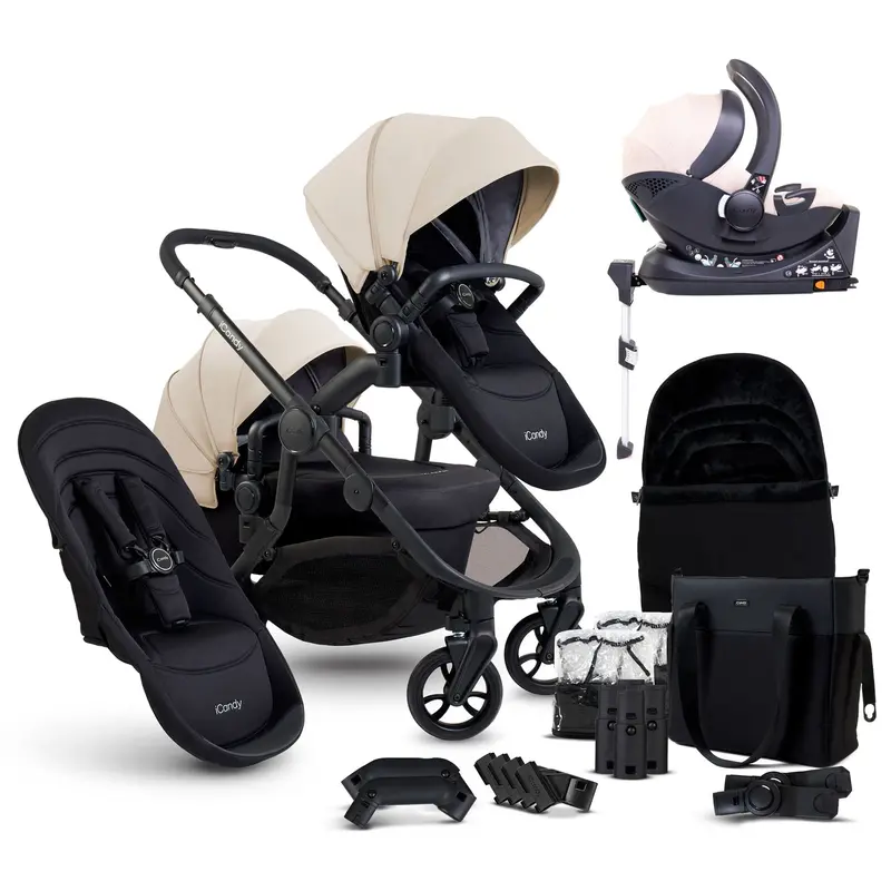Icandy Orange 4 Double Cocoon Travel System In Latte 1