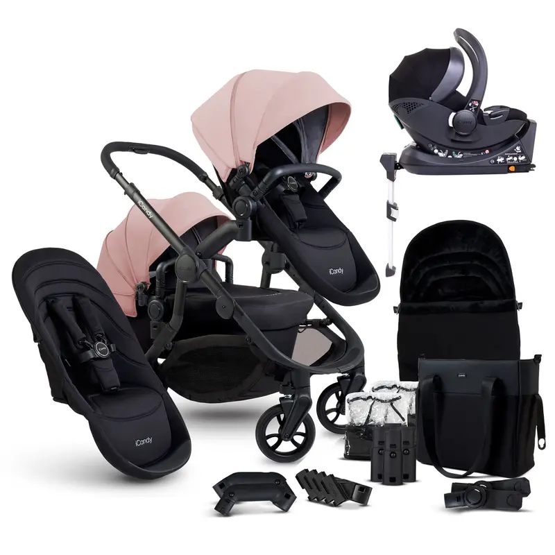 Icandy Orange 4 Double Cocoon Travel System In Rose 1