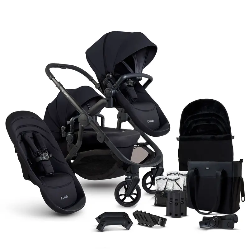 Icandy Orange 4 Double Combo Set In Black Edition 1