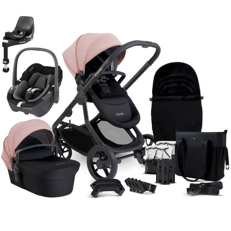 Icandy Orange 4 Maxi-Cosi Travel System In Rose 2