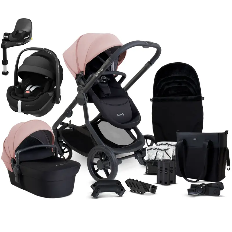 Icandy Orange 4 Maxi-Cosi Travel System In Rose 3