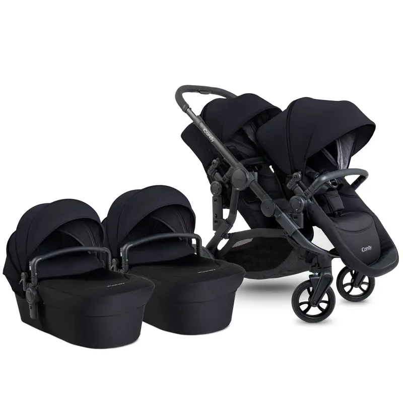 Icandy Orange 4 Twin Complete Cocoon Travel System In Black Edition 2