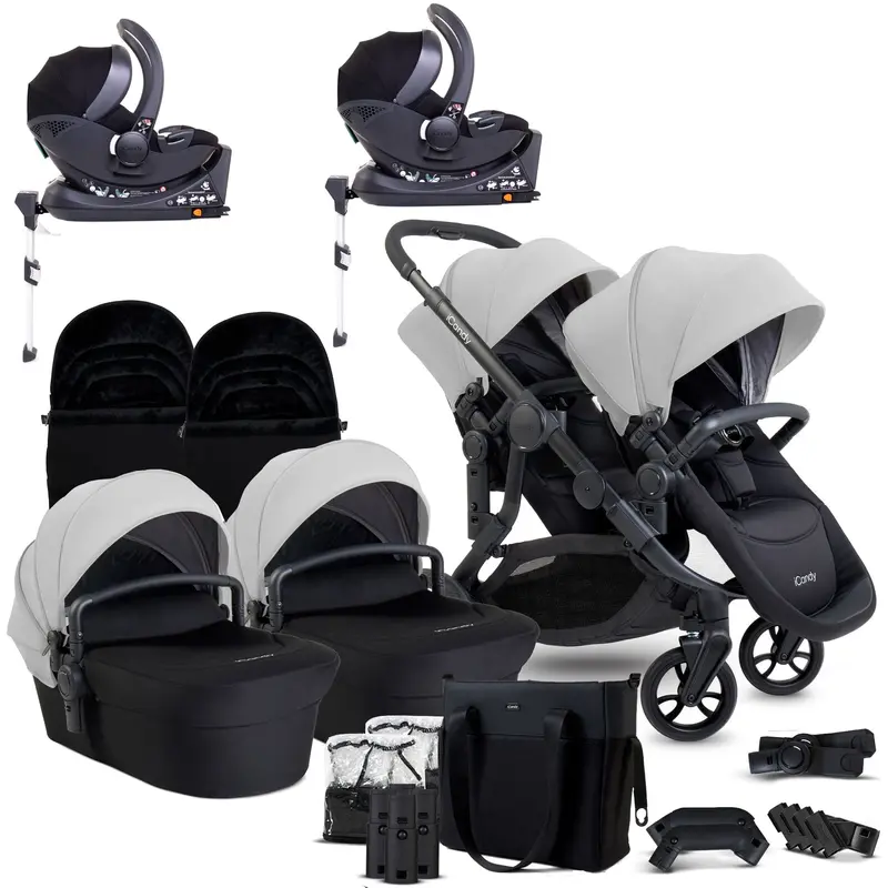 Icandy Orange 4 Twin Complete Cocoon Travel System In Glacier 1
