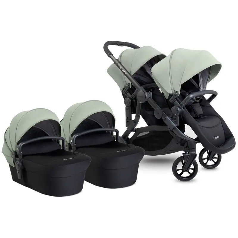 Icandy Orange 4 Twin Complete Cocoon Travel System In Pistachio 2