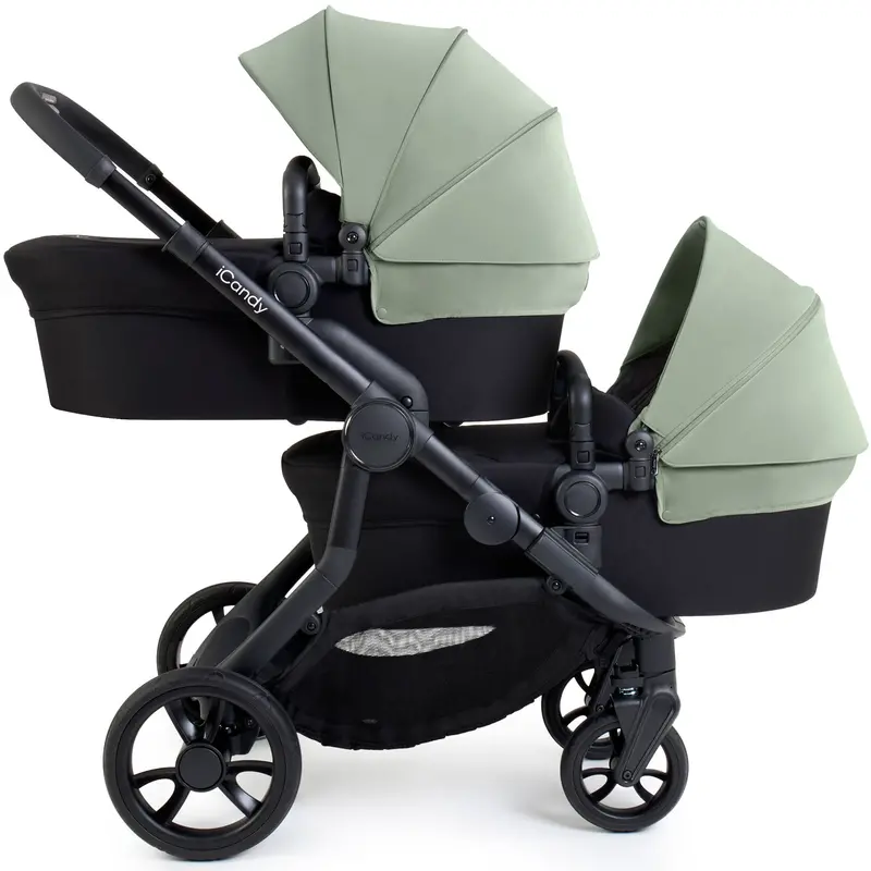 Icandy Orange 4 Twin Cybex Travel System In Pistachio 2