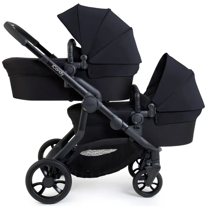Icandy Orange 4 Twin Maxi-Cosi Travel System In Black Edition 2