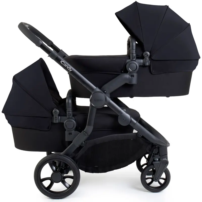 Icandy Orange 4 Twin Maxi-Cosi Travel System In Black Edition 3