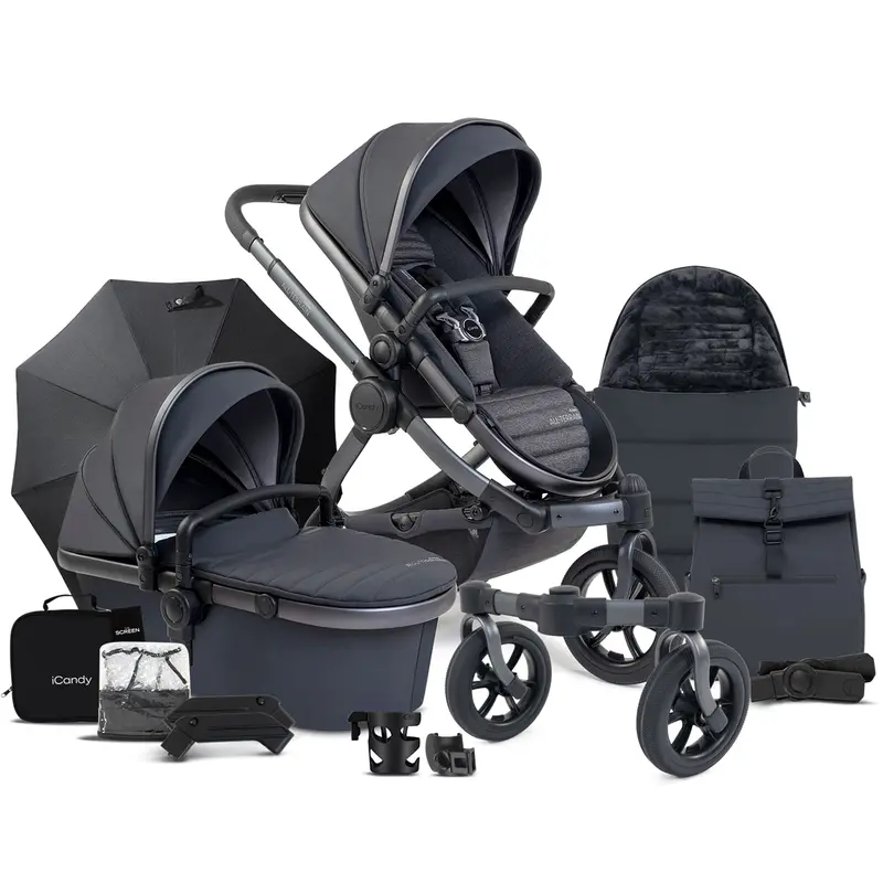 Icandy Peach 7 All Terrain Complete Bundle In Storm 1