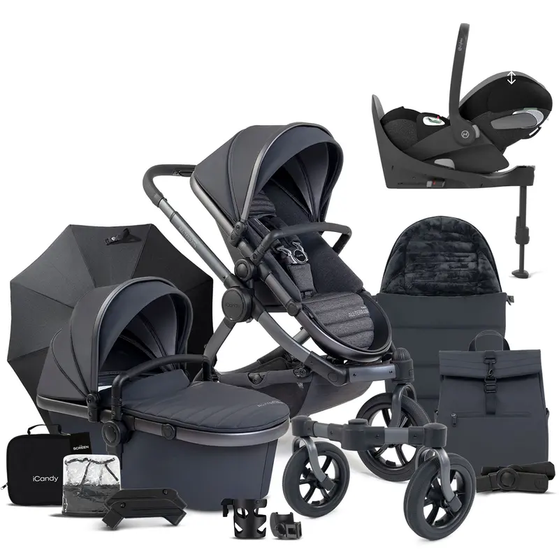 Icandy Peach 7 All Terrain Complete Cybex Bundle In Storm 1