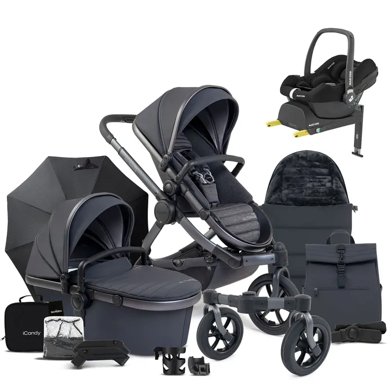 Icandy Peach 7 All Terrain Complete Maxi-Cosi Bundle In Storm 1