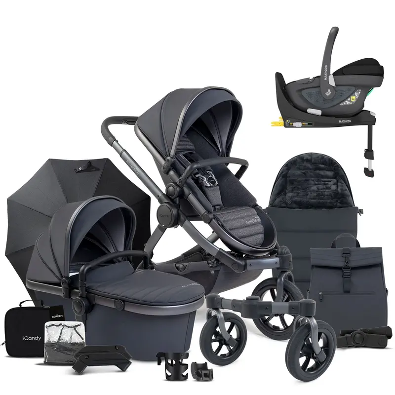 Icandy Peach 7 All Terrain Complete Maxi-Cosi Bundle In Storm 2