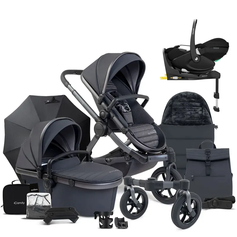 Icandy Peach 7 All Terrain Complete Maxi-Cosi Bundle In Storm 3