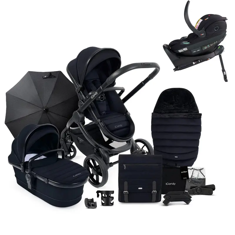 Icandy Peach 7 Complete Besafe Bundle In Black 1