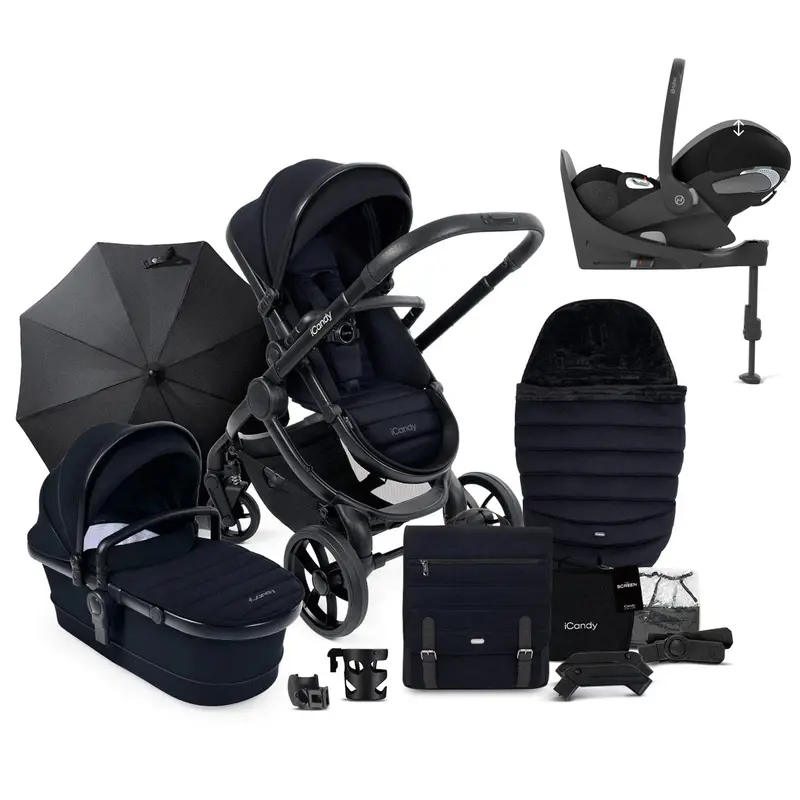 Icandy Peach 7 Complete Cybex Bundle In Black 1