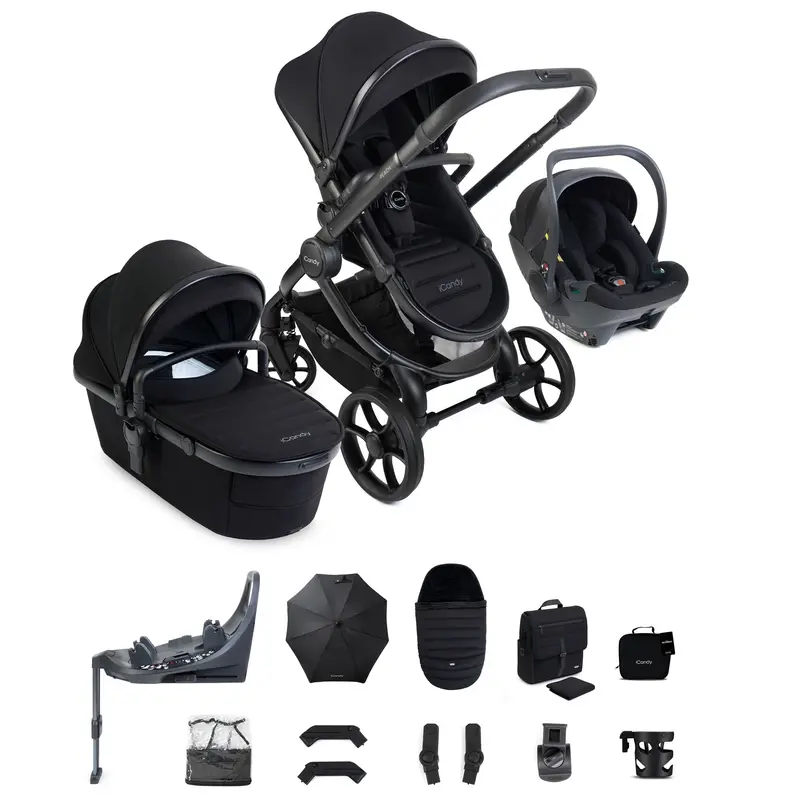 Icandy Peach 8 Complete Bundle With Cocoon 360 In Black 1
