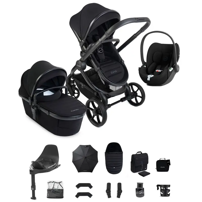 Icandy Peach 8 Complete Cybex Bundle In Black 1